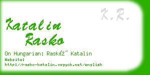 katalin rasko business card